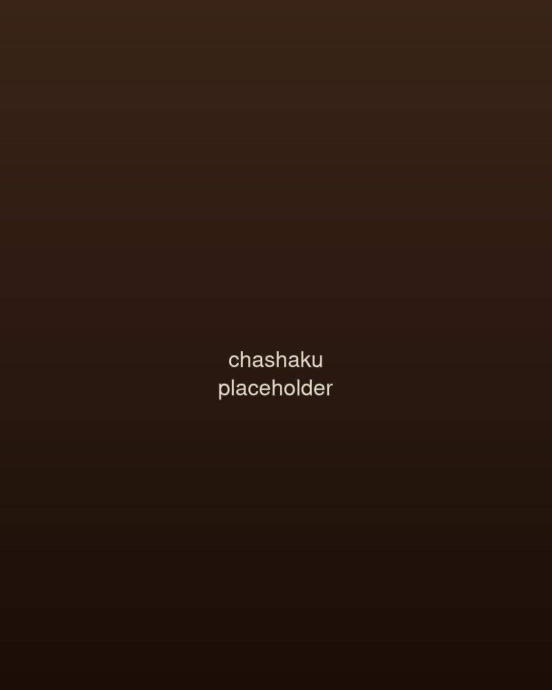 Chashaku — bamboo tea scoop.
