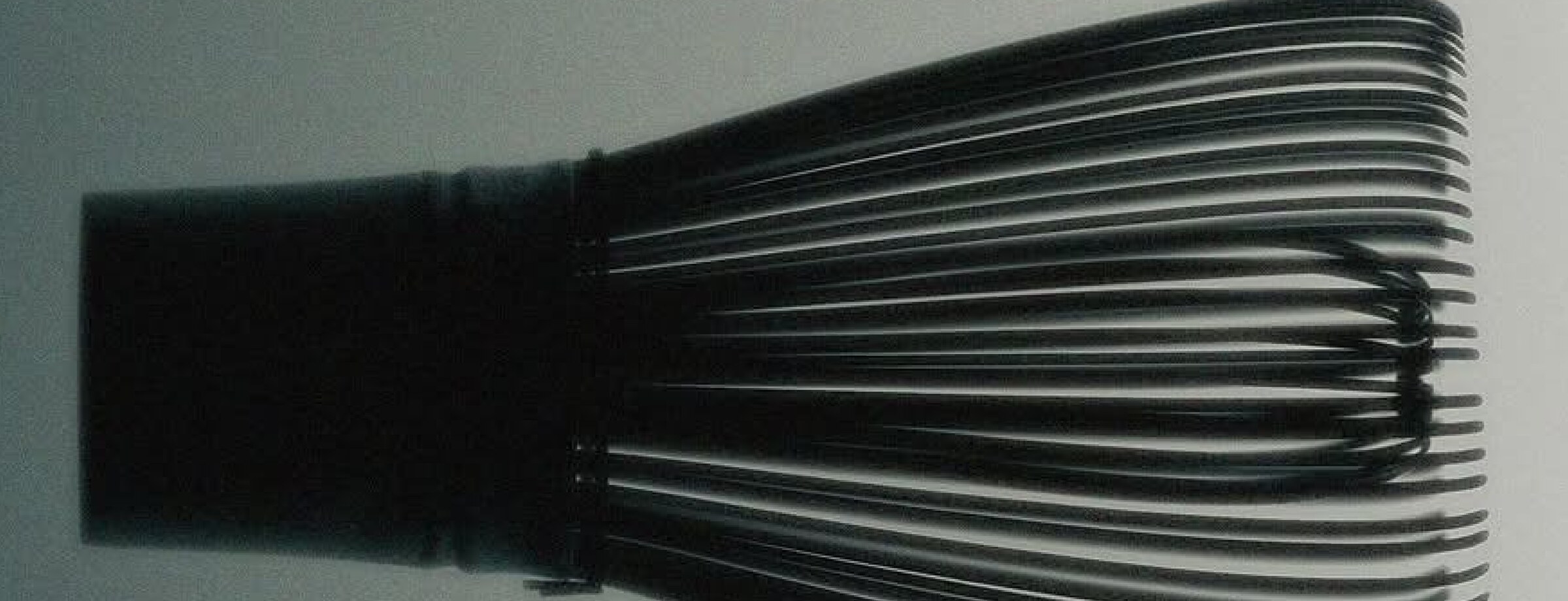 A chasen — the bamboo whisk used in chadō — photographed at scale.